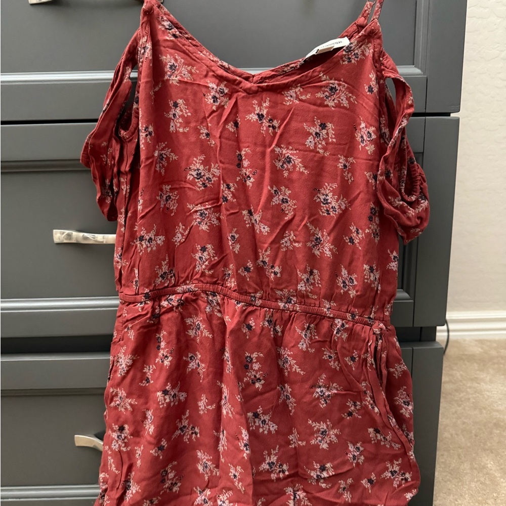 American Eagle Outfitters Red Floral Dress